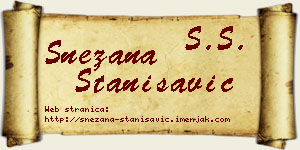 Snežana Stanisavić vizit kartica